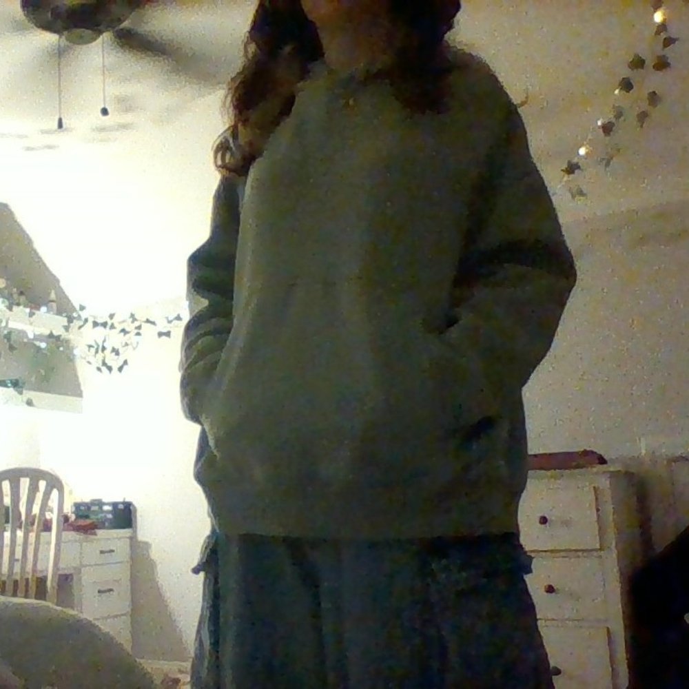 Plain Light Green All In Motion Hoodie with Thumb-holes